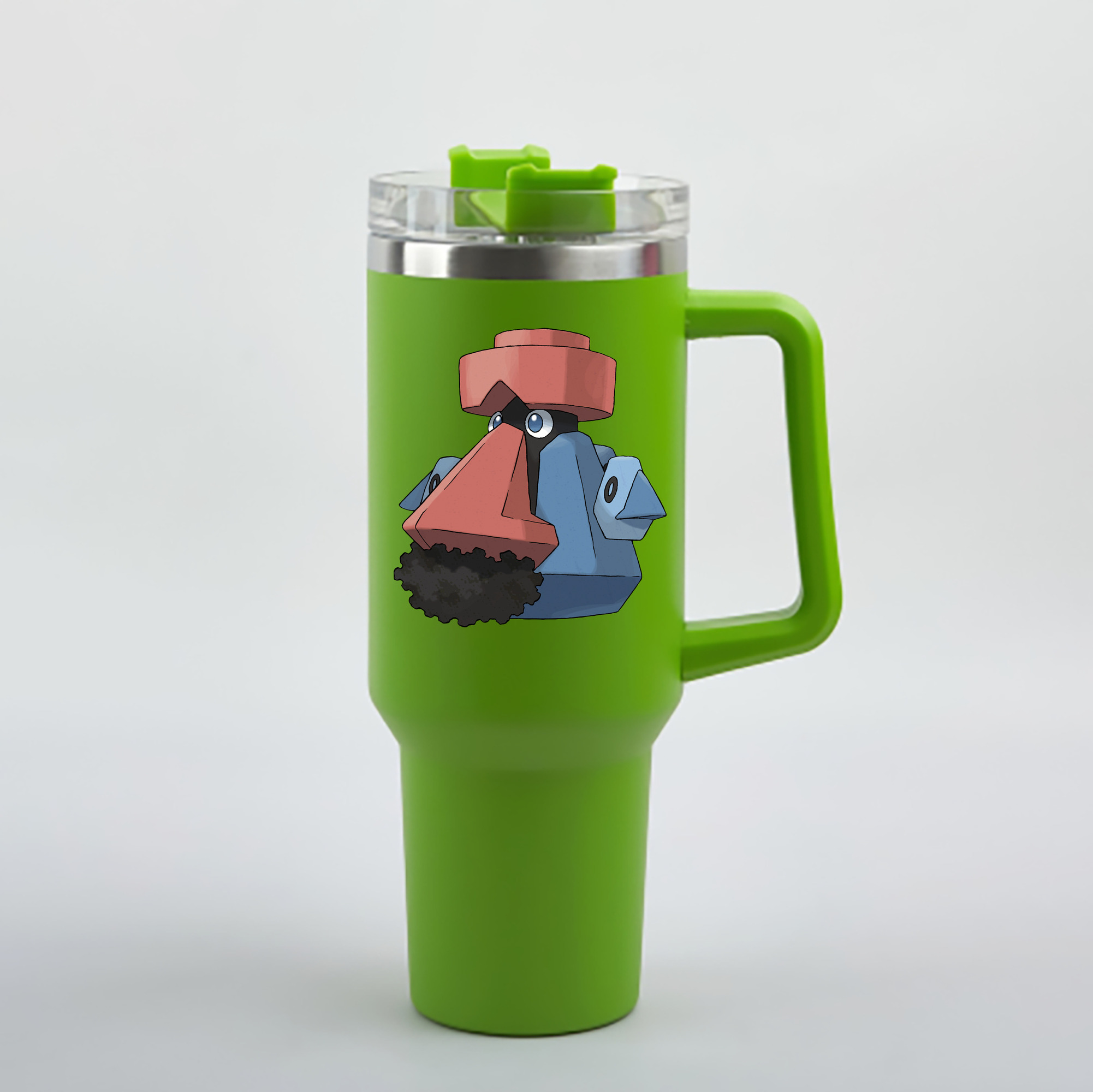 （画像用） ポケットモンスター Pokémon 1200mL車用タンブラー - クリスタルステッカー（プラスチックストロー付き）